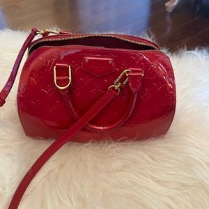 Louis Vuitton Red Vernis Montana Bag